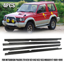 4x Striscia Meteo Finestrino Per Mitsubishi Pajero 2° V20 V31 V43 V32 V33 1989-1999