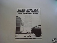 advertising Pubblicità 1982 CITROEN CX e GSA