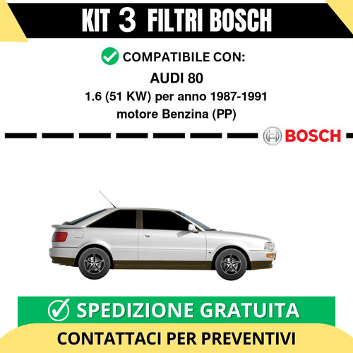 Kit bosch filtri tagliando - 3,