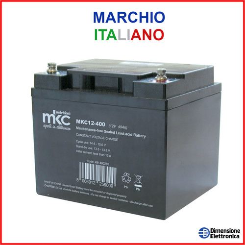 Batteria 12v 40ah piombo - 12v,