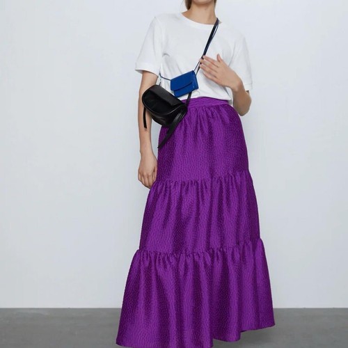Gonna midi zara cadburys viola - zara,