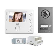 Kit videocitofono monofamiliare urmet 1722/93 vivavoce miro e pulsantiera mikra2