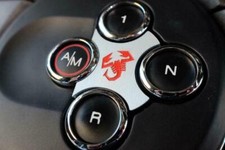 Piastrina plate Shifter cambio Abarth 500/595/695 scorpione alluminio Gear MTA