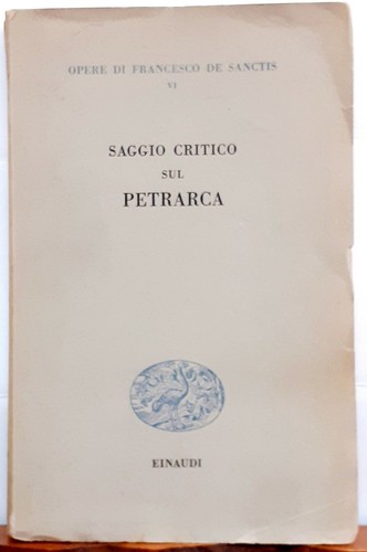 Saggio critico sul petrarca - saggio,