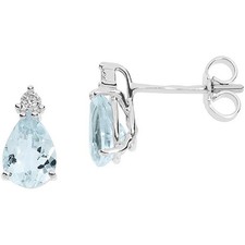 Orecchini Goccia Acquamarina