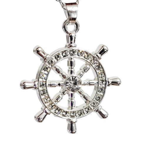 Collana con ciondolo ruota