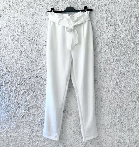 Pantaloni bianchi moda donna - pantaloni,