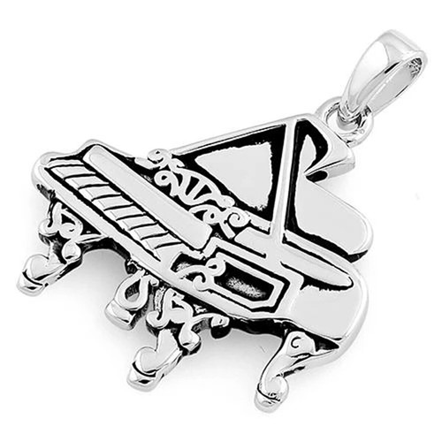 Ciondolo piano music argento - ciondolo,