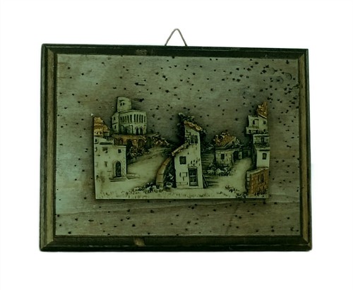 Quadro legno parete con - in,