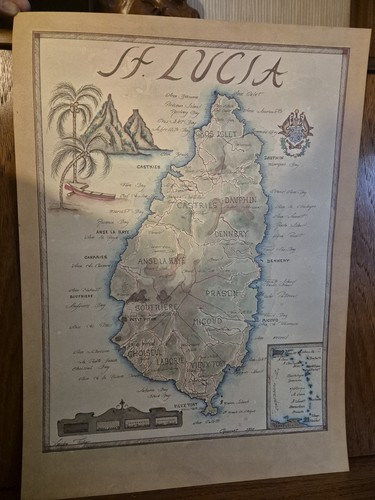 Mappa dipinta artista