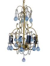 Lampadario Vintage Gocce Blu