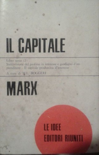 Capitale libro terzo tomo - libro,