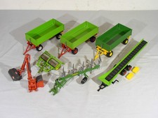 Lotto 7 modelli agricoli Siku 1:32, tra cui nastro trasportatore, taglia scarpate