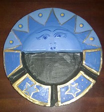 Casa/Arredamento/Decorazione " POSACENERE PORTACENERE LEGNO SOLE ETNICO "