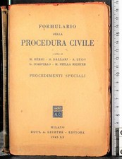 FORMULARIO DELLA PROCEDURA CIVILE. PROCEDIMENTI SPECIALI. LUGO (CURA). GIUFFRÈ.