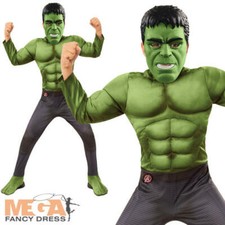 Costume da fumetto per bambini supereroe Avengers Endgame Deluxe Hulk Ragazzi Vestito Fantasia