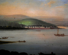 Antico QUADRO OLIO MINIATURA