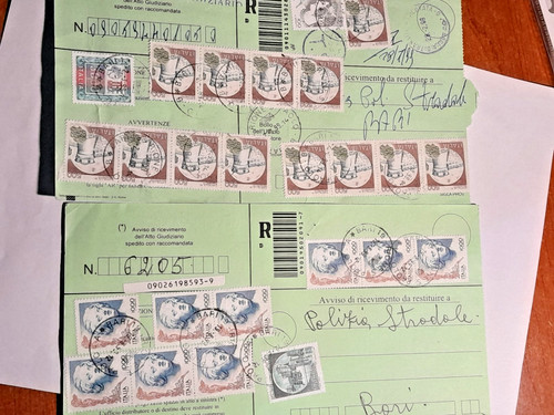 1999 due avvisi diricevimento - due,