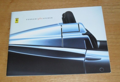 Brochure vendita ferrari 360 - ferrari,