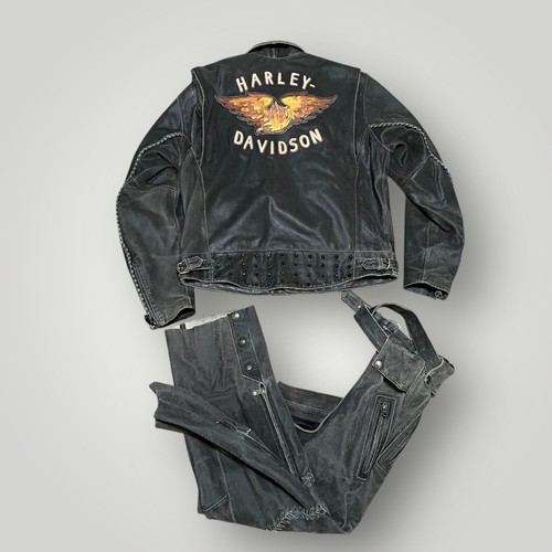 Set pelle uomo harley - set, davidson
