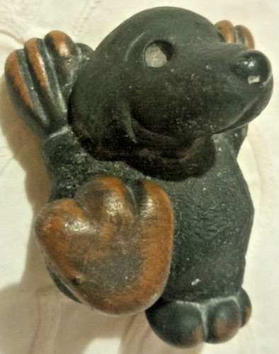Antica talpa statuina - statuina, nera