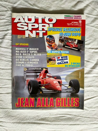 Gilles villeneuve poster - villeneuve, e
