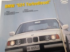 Ritaglio Articolo del 1988 BMW 524 Turbodiesel pregi e difetti