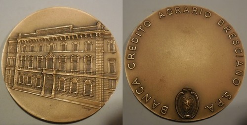 Medaglia banca credito agrario - medaglia,