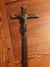 Rosewood silver crucifix - rosewood,
