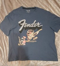 T-shirt maglietta uomo 3xl FENDER GUITAR XXXL 100% cotone taglia uomo grande potente!