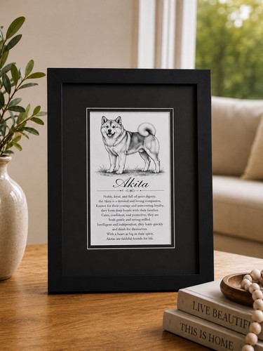 Stampa artistica cane akita - stampa,