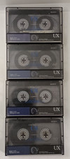 Lotto 4x SONY UX 50 60 80 90 ANNI 90 TIPO II CROMO musicassette vergini