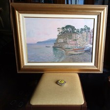 DIPINTO "VEDUTA COSTIERA IN