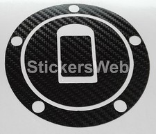 Adesivo Tappo Serbatoio KAWASAKI ZX9R ZX-9R 2000 - 2003 (Carbonio Nero) Cod.0531