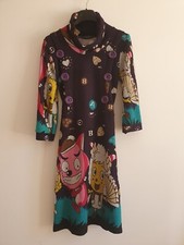 Vestito Donna Lungo Abito Fantasia Cartoon