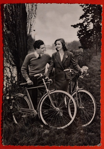 Cartolina bici bianchi - ,