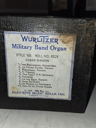Wurlitzer 165 band organ - 165,
