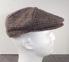 Cappello da newsboy L Bean Harris in tweed di lana: scozzese vintage