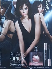 Pubblicità Italian Clipping 2017 Profumo BLACK OPIUM Floral Yves Saint Laurent