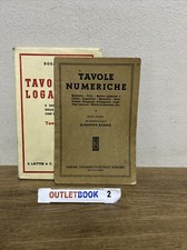 tavole numeriche + Tavole Dei Logaritmi - Ingegneria - Matematica - Peano / Fede