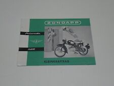ZUNDAPP FALCONETTE KS 50 MOTO BROCHURE DEPLIANT PROSPEKT (X53)