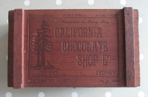 Vintage california chocolate - california,