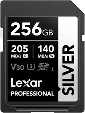 256GB SD Card SILVER, Fino a