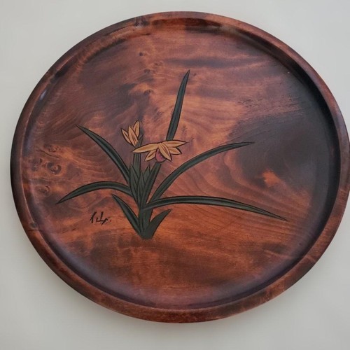 Vassoio legno laccato - legno,