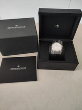 Baume & Mercier Classima 40, Fiat FCA Cinturino Nero in Pelle, Cassa Acciao.