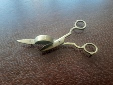 VECCHISSIME FORSE ANTICHE FORBICI PER SPENGERE LE CANDELE IN OTTONE LUNGHEZZA 16