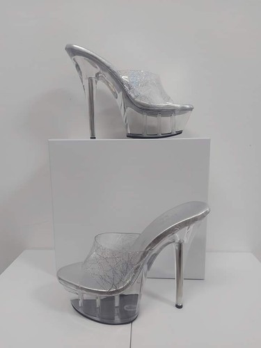 Sabot trasparente tacco - tacco, 15