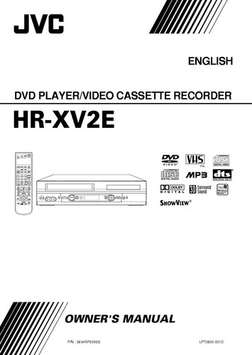 Jvc xv2e vcr - hr-xv2e, proprietario