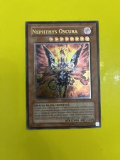 YU GI OH CARTA NEPHTHYS OSCURA ULTIMATE PTDN-IT018 VINTAGE RARA FENICE DECK 