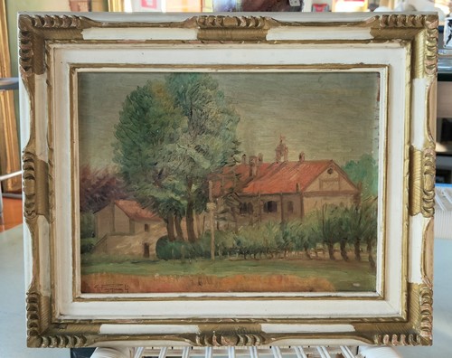 Antico quadro dipinto olio - quadro, g
